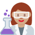 👩🏽‍🔬 woman scientist: medium skin tone display on Twitter